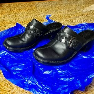 Born Leather Clogs, Size 8